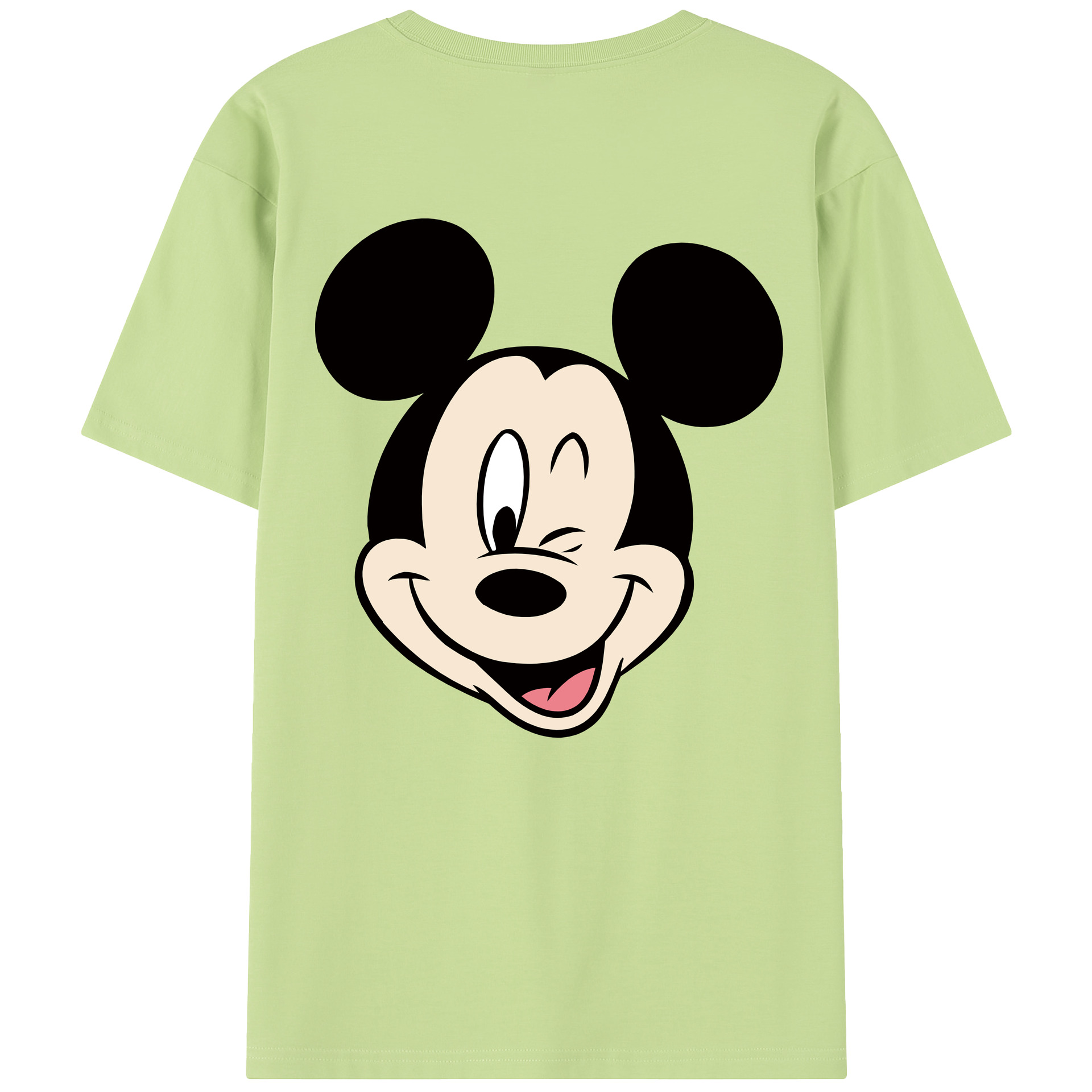 （画像用） ミッキーマウス Mickey Mouse 綿100％半袖Tシャツ（背面プリント）